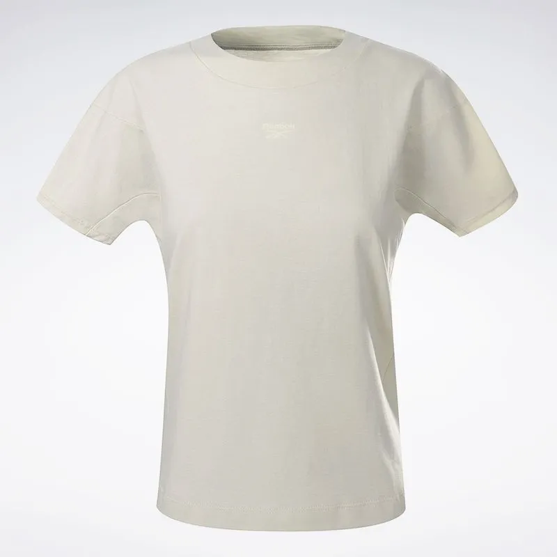Camiseta Reebok Manga Curta Young Cropped Feminina Branco - G