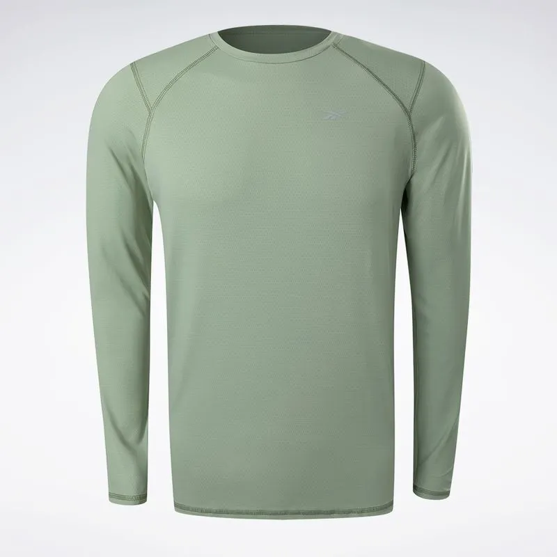 Camiseta Reebok Manga Longa Impact Masculina Verde - P