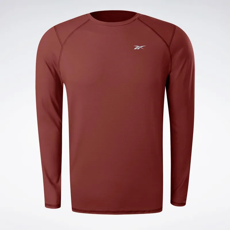 Camiseta Reebok Manga Longa Impact Masculina Marsala - G
