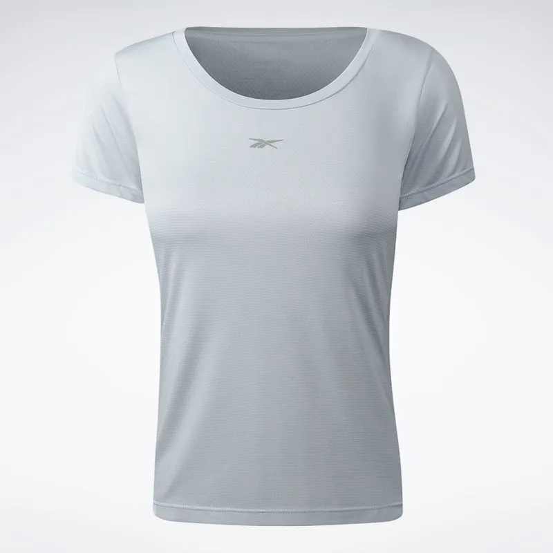 Camiseta Reebok Manga Curta Workout Feminina Azul - P