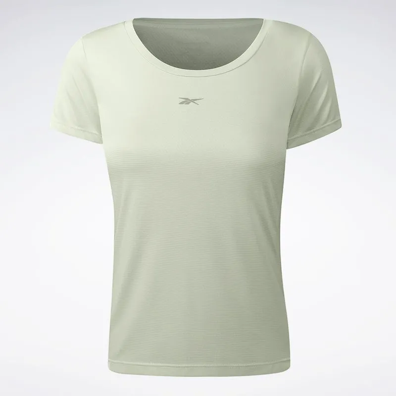 Camiseta Reebok Manga Curta Workout Feminina Verde - G