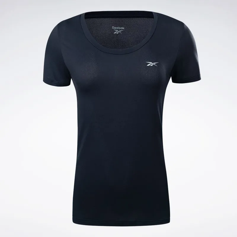 Camiseta Reebok Dynamic Print Manga Curta Feminina Azul - M
