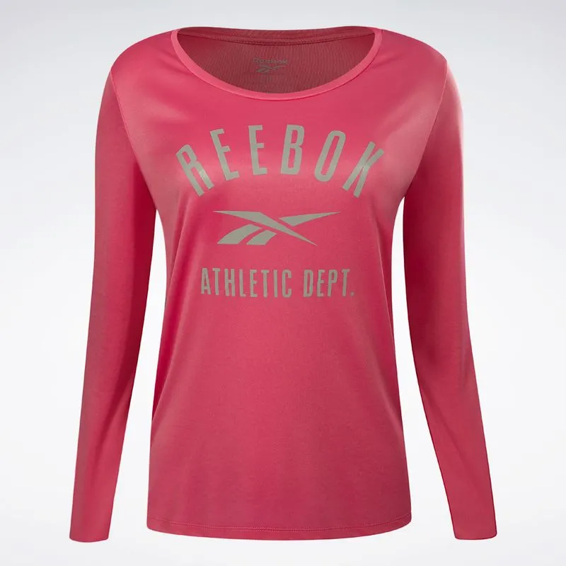 Camiseta Reebok Functional Print Feminina Rosa - G