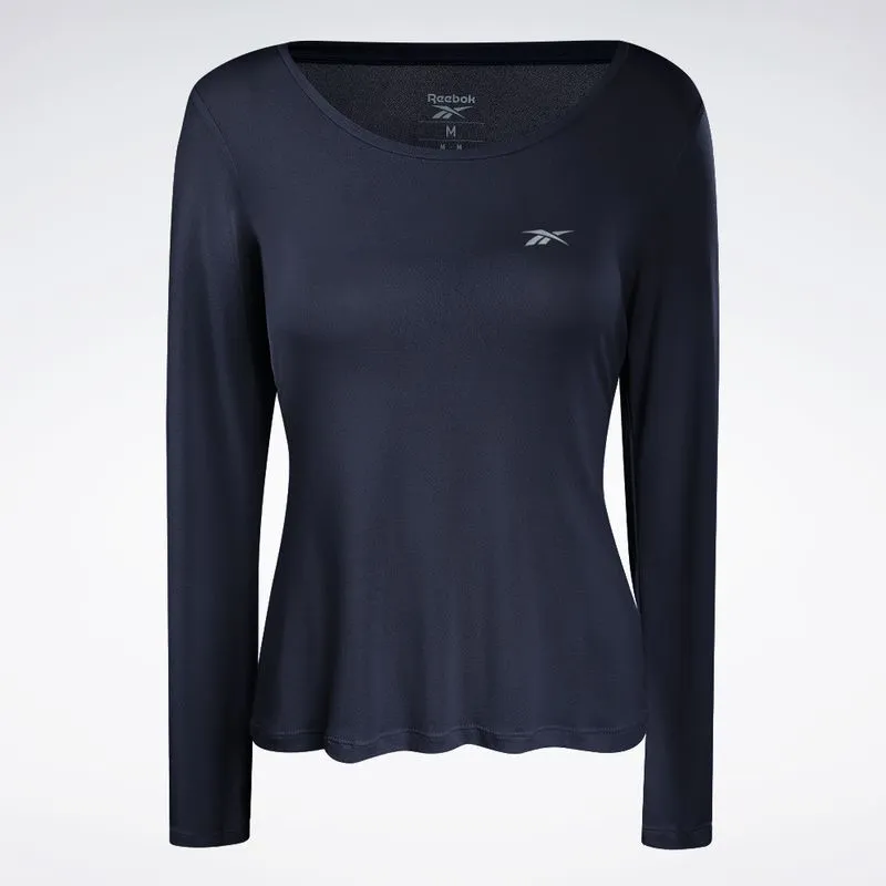 Camiseta Reebok Dynamic Print Feminina Azul escuro - G