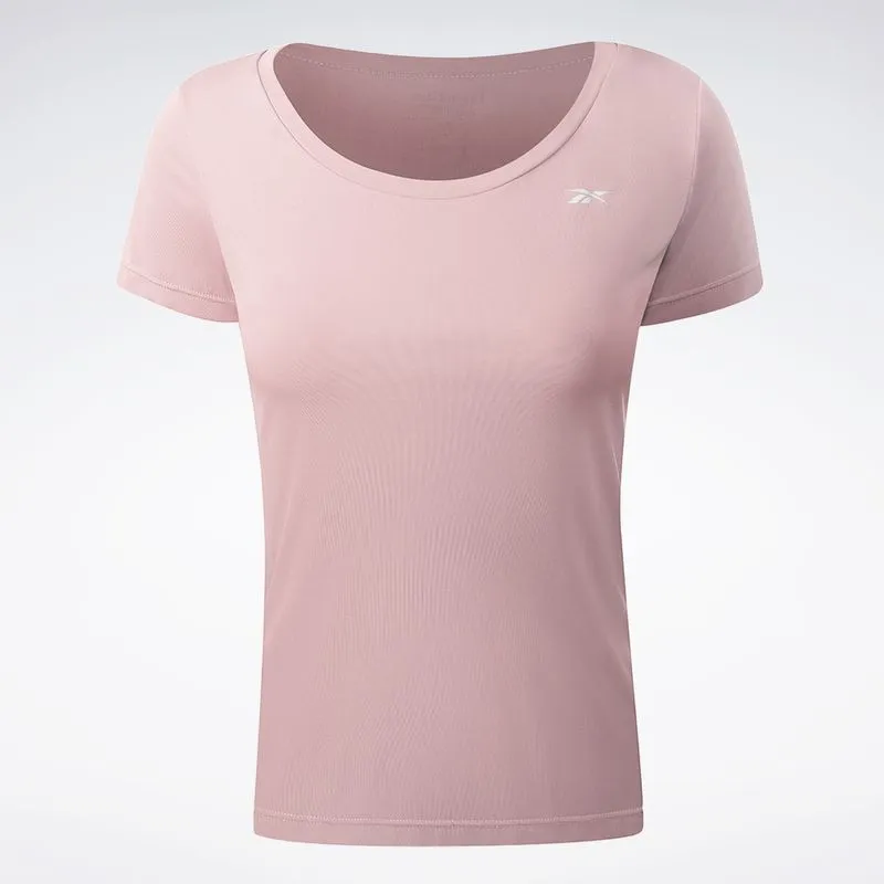 Camiseta Reebok Manga Curta Agile Feminina Lilás - GG