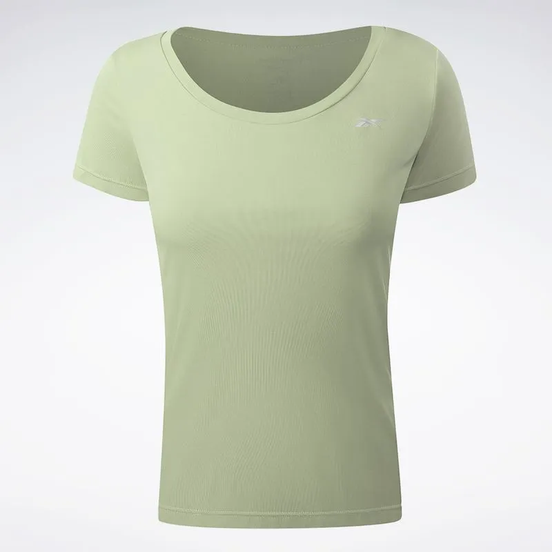 Camiseta Reebok Manga Curta Agile Feminina Verde - P