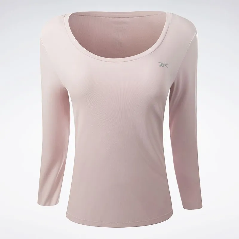 Camiseta Reebok Manga Longa Agile II Feminina Lilas - M