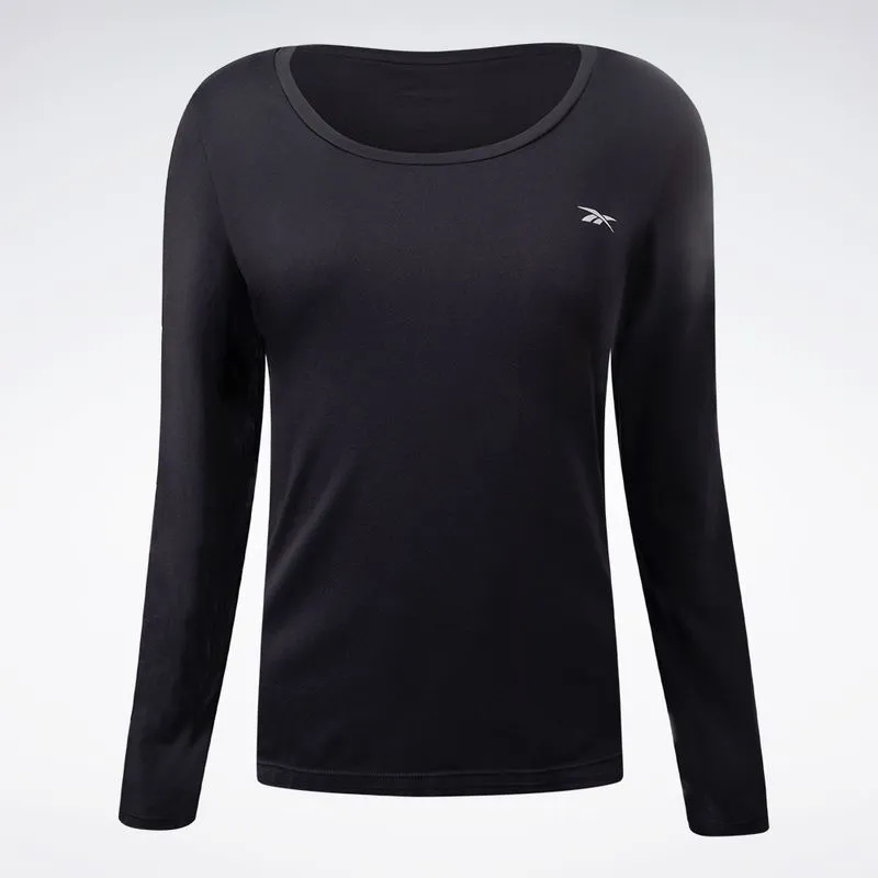 Camiseta Reebok Manga Longa Agile II Feminina Preto - G