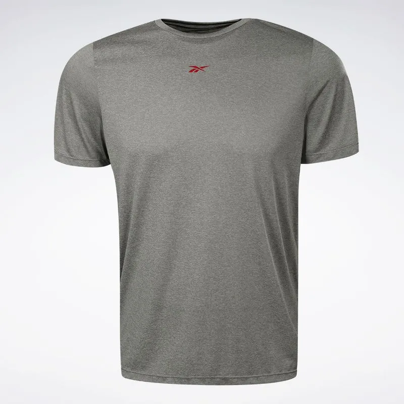 Camiseta Reebok Functional Print Masculina Cinza mescla - P