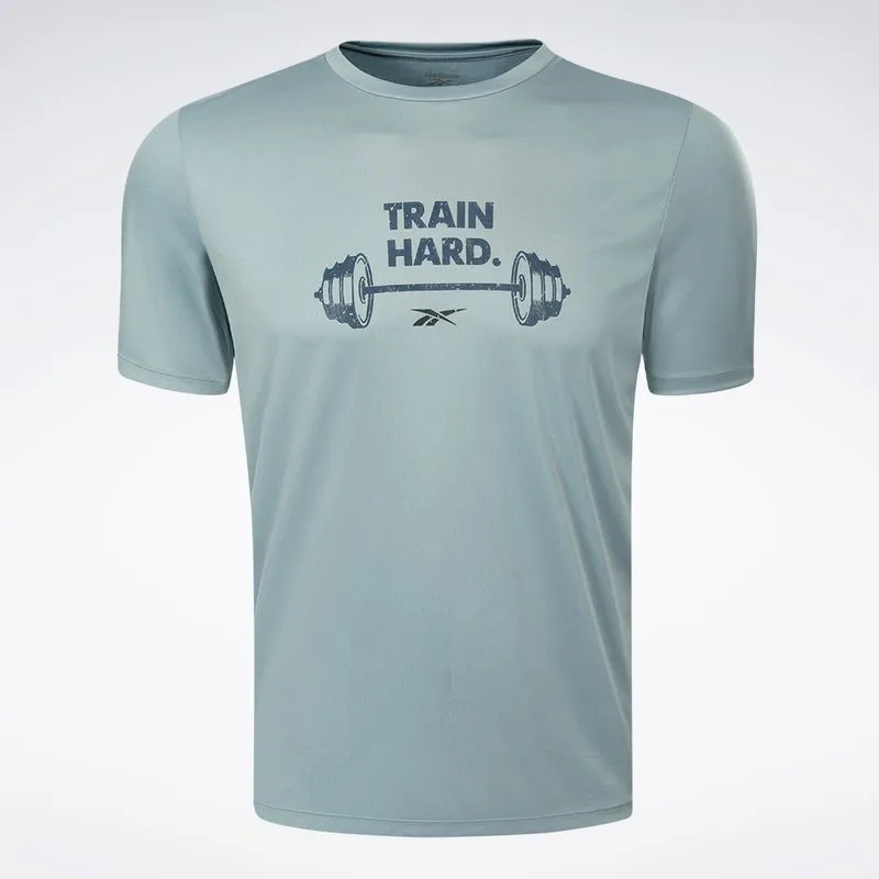 Camiseta Reebok Functional Print II Masculina Azul - P