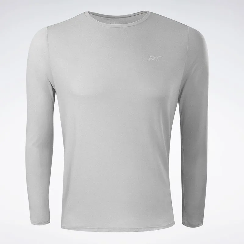 Camiseta Reebok Manga Longa Dynamic Print Masculina Cinza - M