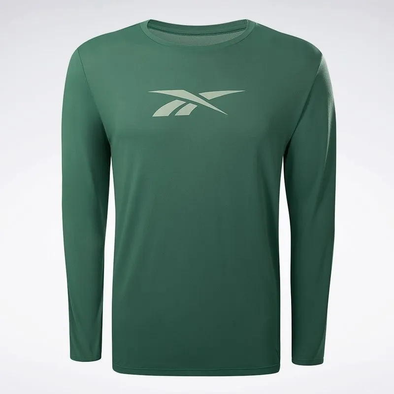 Camiseta Reebok Manga Longa Utility Masculina Verde - M