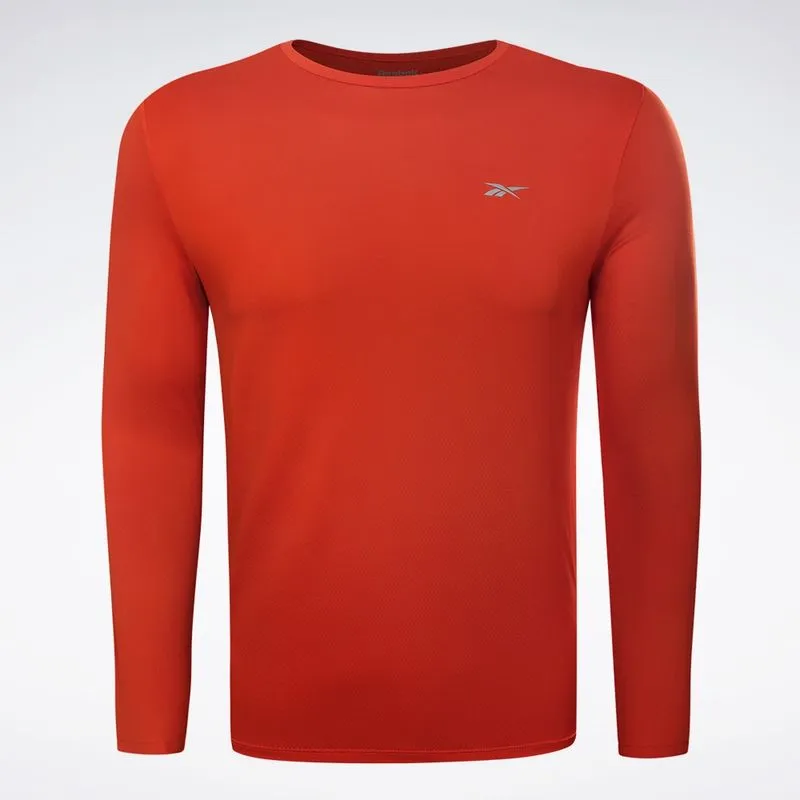 Camiseta Reebok Manga Longa Dynamic Masculina Vermelho - M