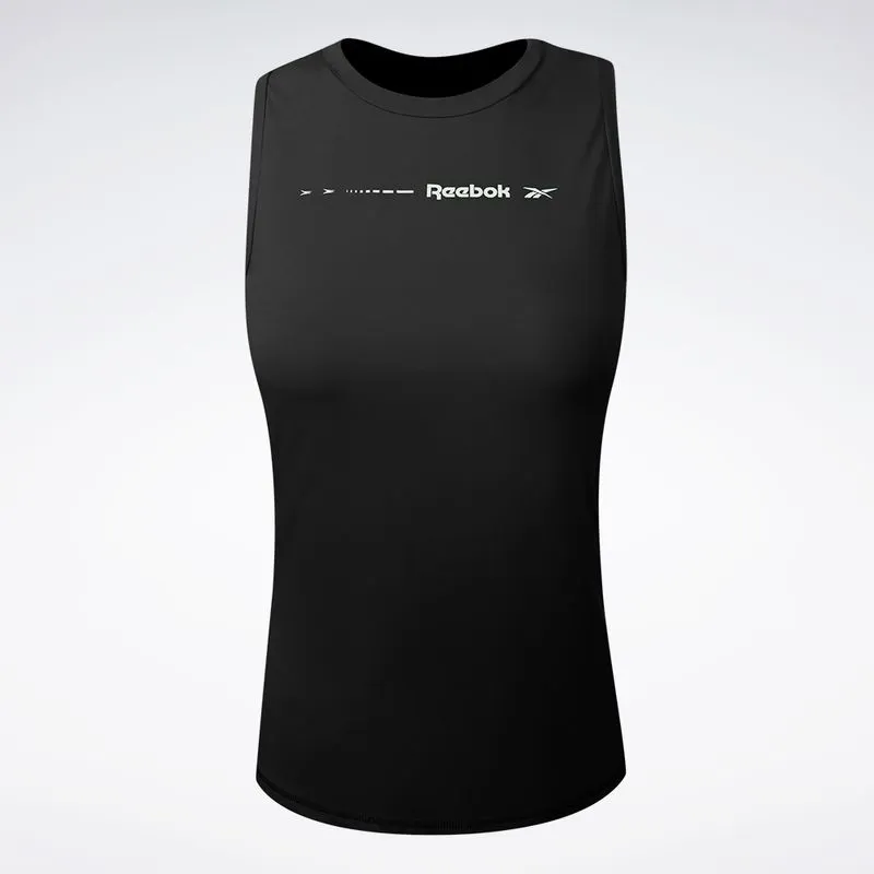 Regata Reebok Active Print Feminina Preto - GG