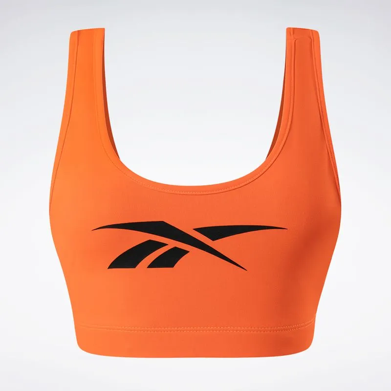Top Reebok Workout Feminino Laranja - M