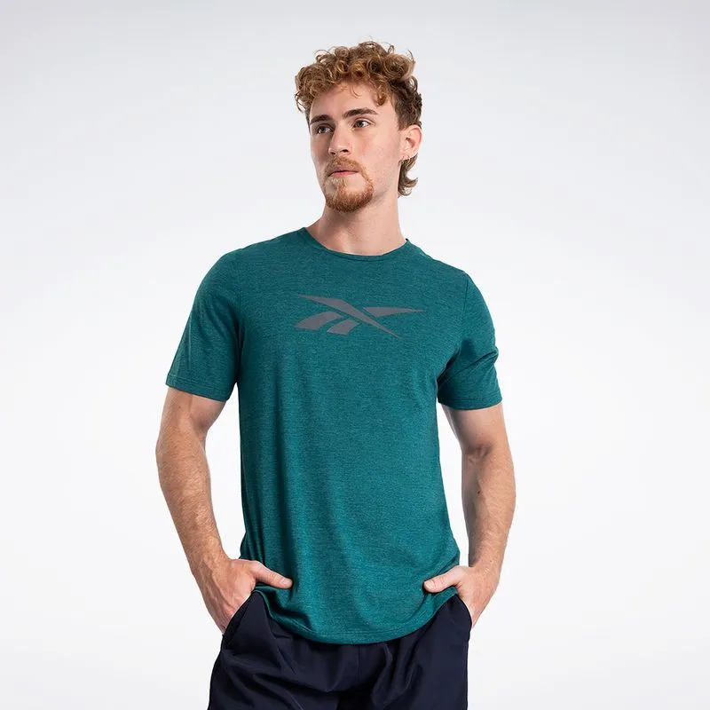 Camiseta Reebok Train Masculina Verde - M