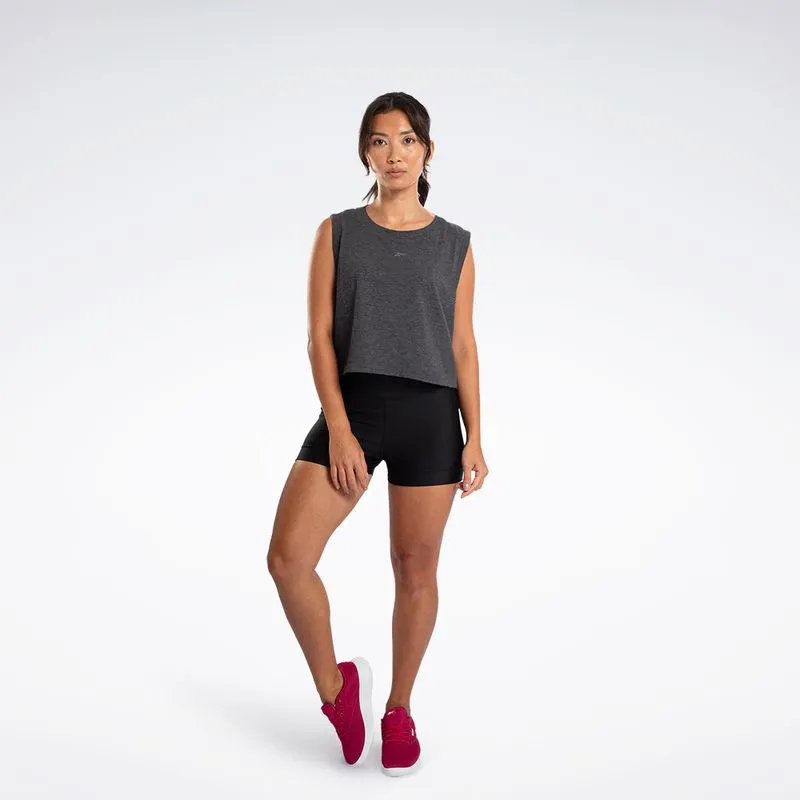 Regata Reebok Train Cropped Feminina Preto - GG