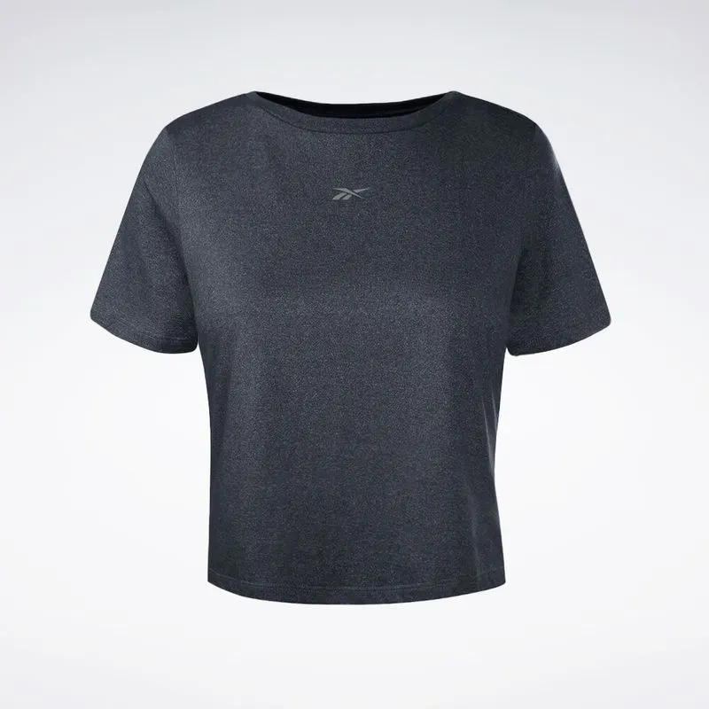 Camiseta Reebok Train Cropped Feminina Preto - M