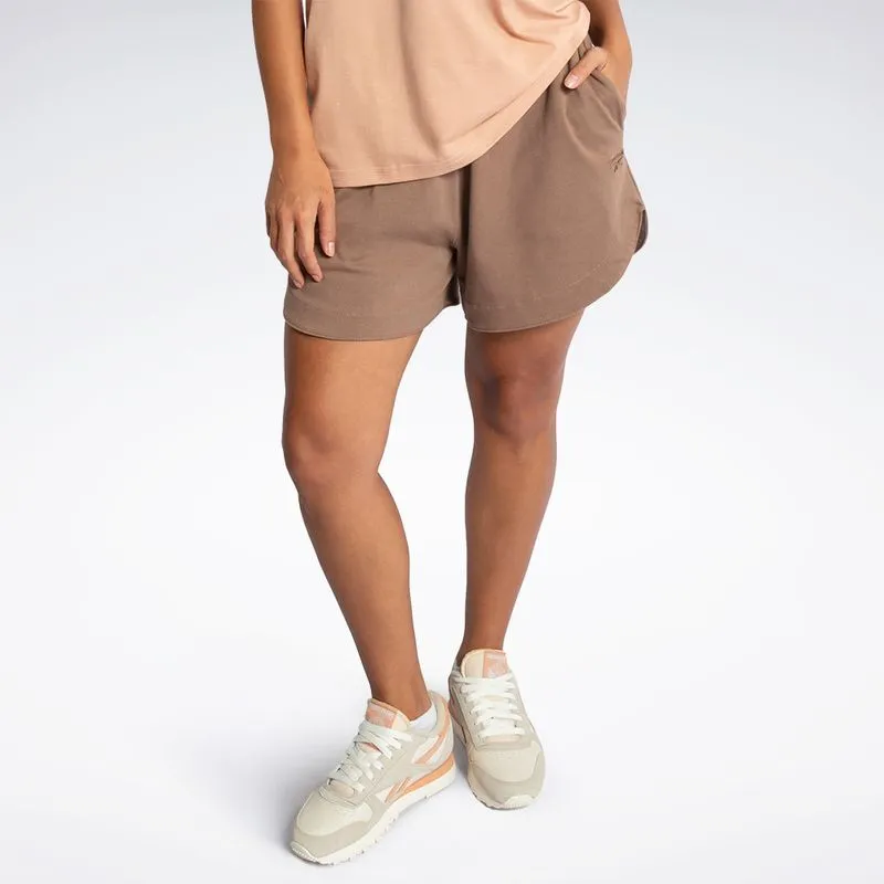 Short Reebok Logo Feminino Marrom - M