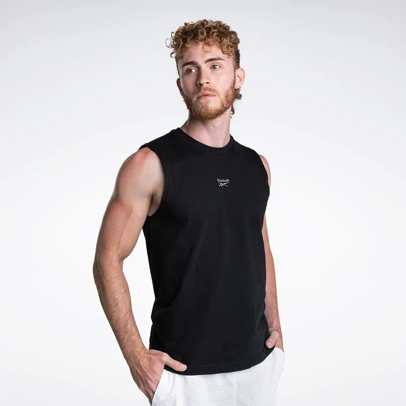 Regata Reebok Logo Masculina Preto - P