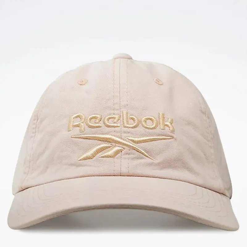 Boné Reebok Aba Curva Lockup Estonado Bege Único / begê