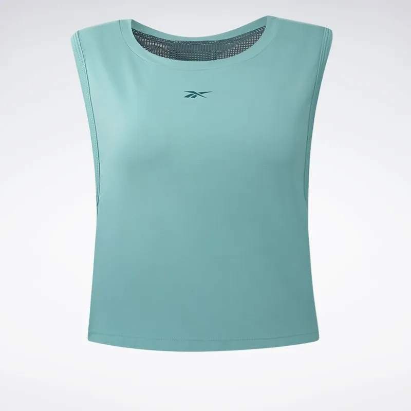 Cropped Reebok Beach Tennis Mix Feminino Verde Claro - P