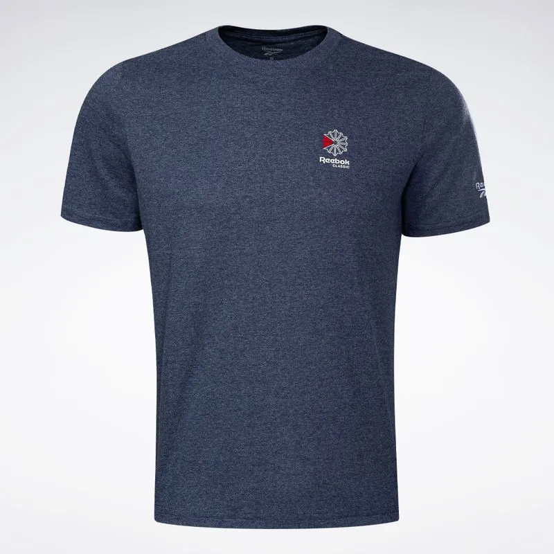 Camiseta Reebok Small Star Crest Masculina Azul - P