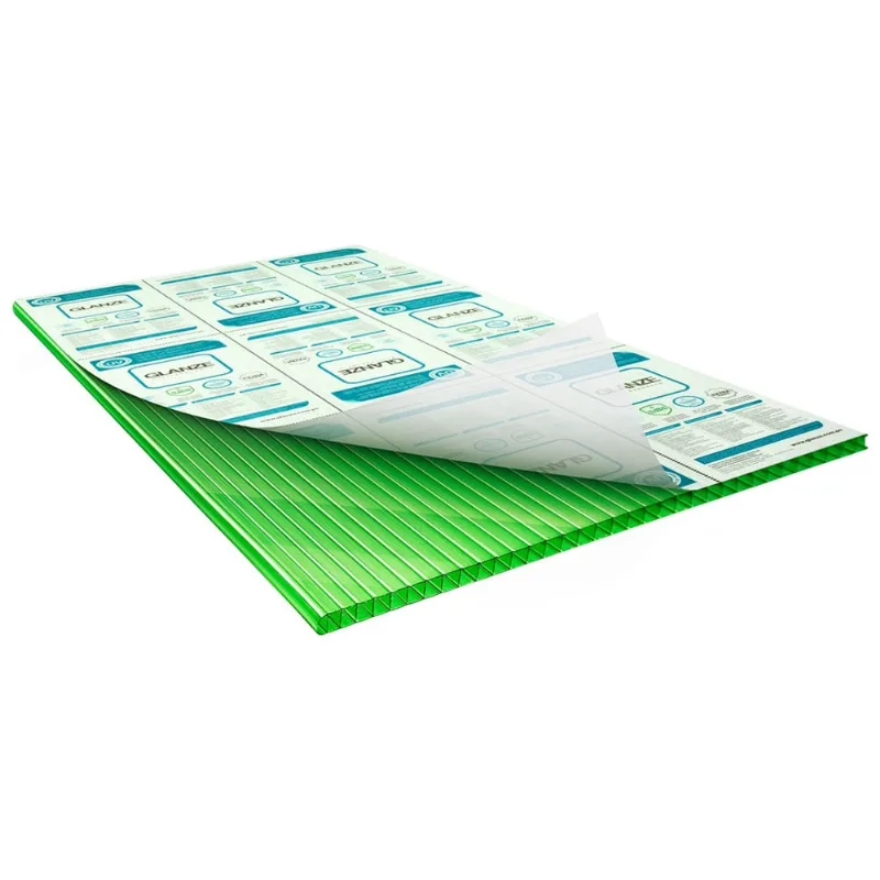 Chapa De Policarbonato Alveolar Verde 2,10x3,00 4 Milímetros