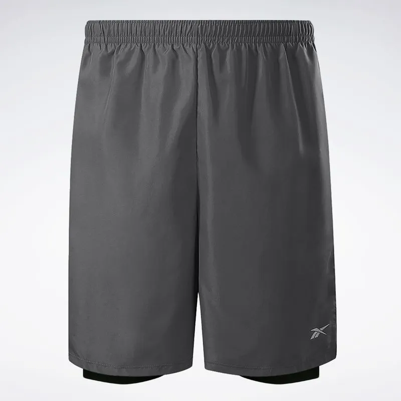 Short Reebok 2N1 7 2.5 Masculino Cinza - GG