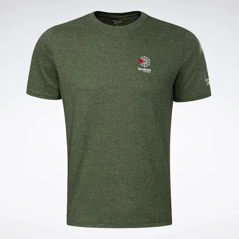 Camiseta Reebok Small Star Crest Masculina Verde - M