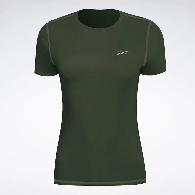 Camiseta Reebok Manga Curta Impact Feminina Verde - M