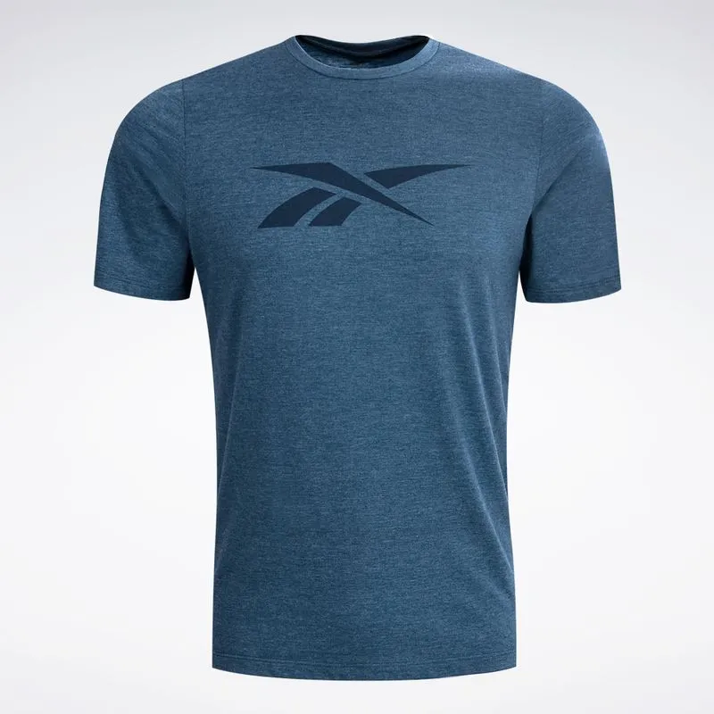 Camiseta Reebok Train Masculina Azul Escuro - G