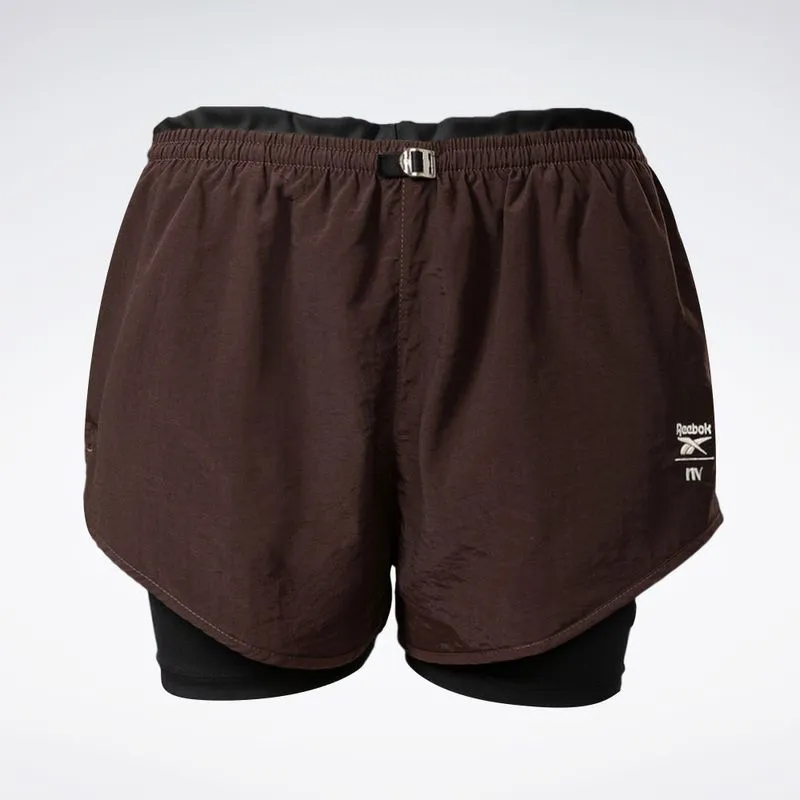 Short Reebok Retro RBK+NV Feminino Marrom - P