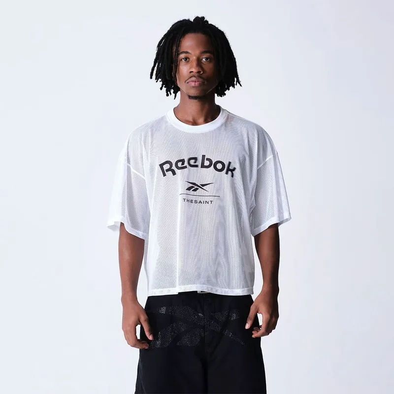 Camiseta Reebok & Thesaint T-Shirt Wide Boxy Swish Masculina Off White - PP