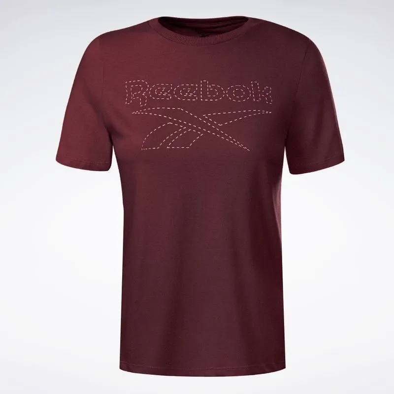 Camiseta Reebok Oportunity Logo Feminina Vinho - M