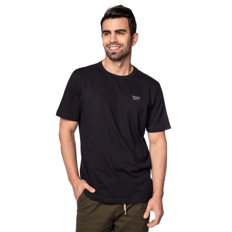Camiseta Masculina Reebok Oportunity Stacked Preto - GG