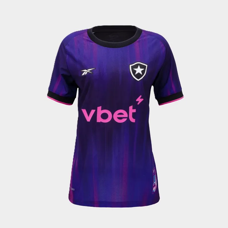 Camisa Reebok V Botafogo Feminina 25/26 Roxo - GG
