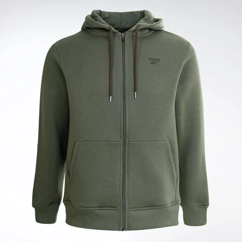 Jaqueta Reebok M CL Logo Hooded JKT Masculina Verde - GG