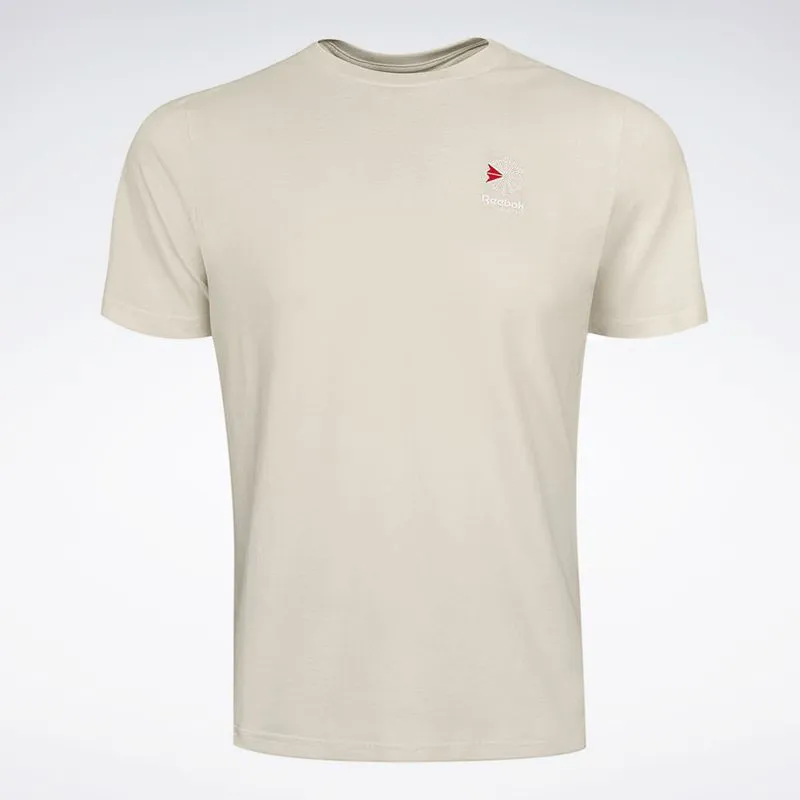 Camiseta Reebok Small Star Crest Masculina Bege - 2GG