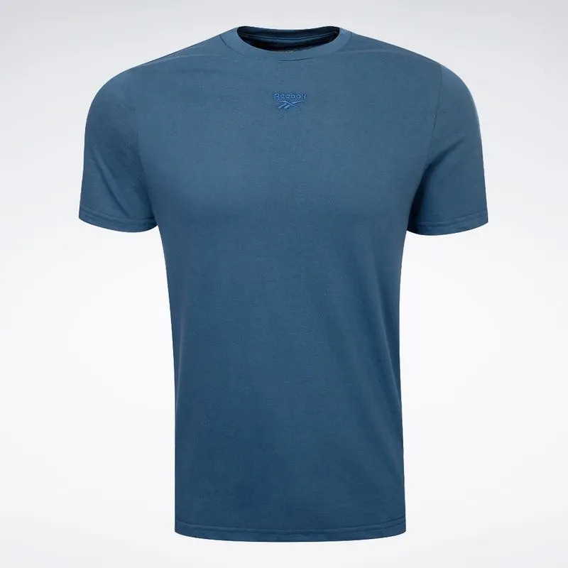 Camiseta Reebok Small Logo Masculina Marinho - P