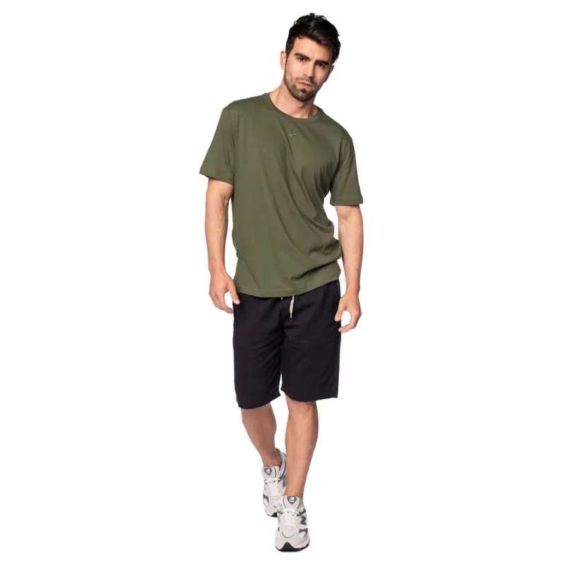 Camiseta Masculina Reebok Logo Bordado Casual Verde - G - Reebok
