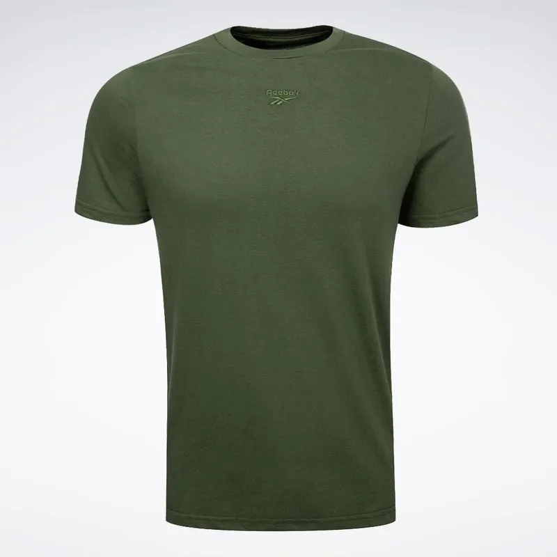 Camiseta Reebok Small Logo Masculina Verde - 2GG
