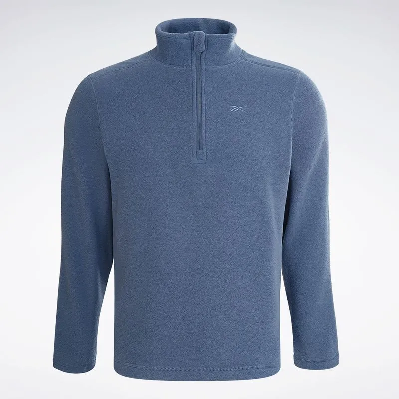 Blusa Reebok M Athletic 1/2 Zip Masculina Azul escuro - G