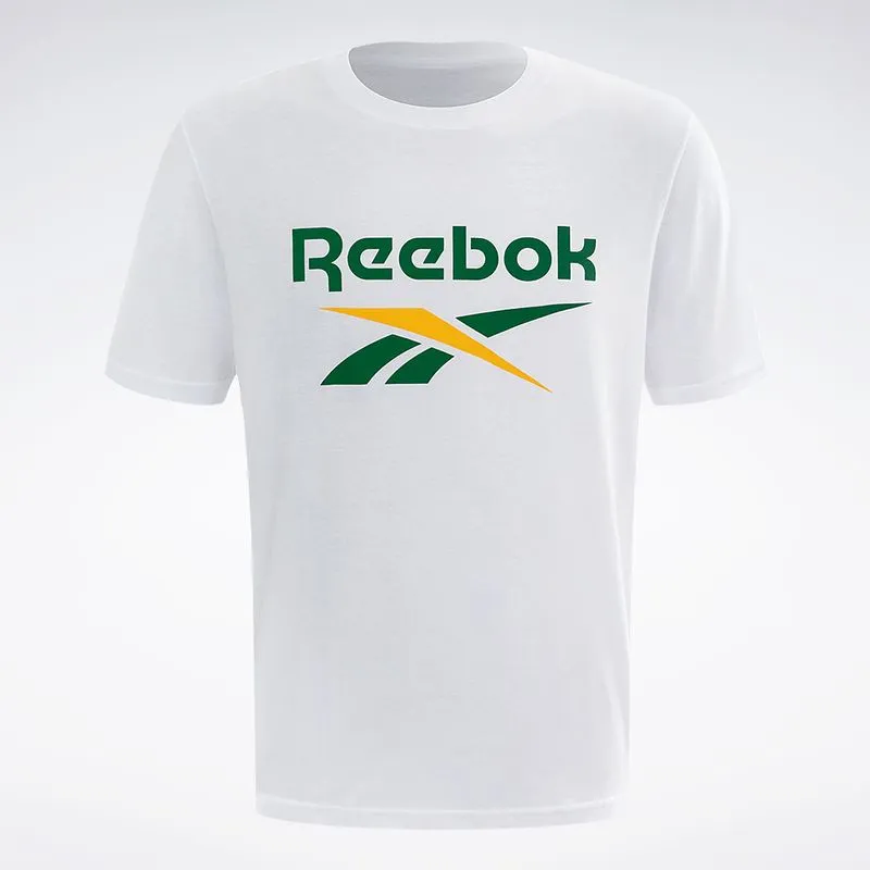 Camiseta Reebok Basic Logo Masculina Branco - M