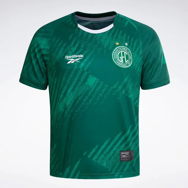 Camisa Reebok Pre Match Guarani Masculina Tamanho Especial 26/27 Verde - 3G