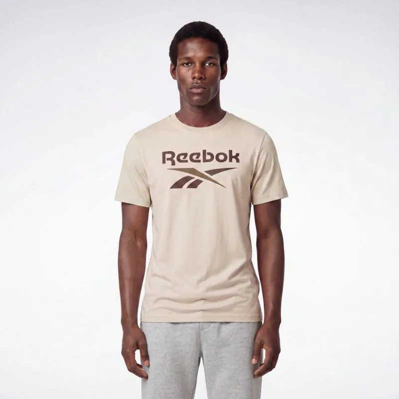 Camiseta Reebok Basic Logo Masculina Off white - M