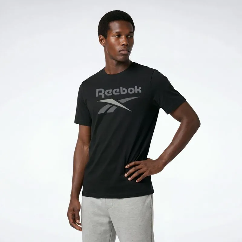 Camiseta Reebok Basic Logo Masculina Preto - G