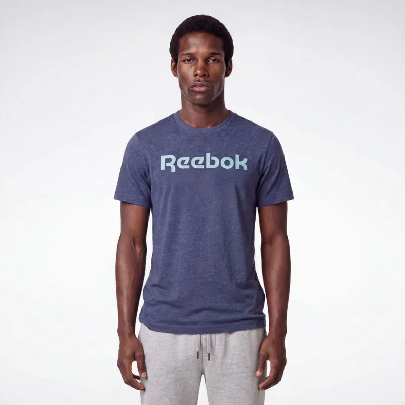 Camiseta Reebok Basic Linear Masculina Marinho - GG