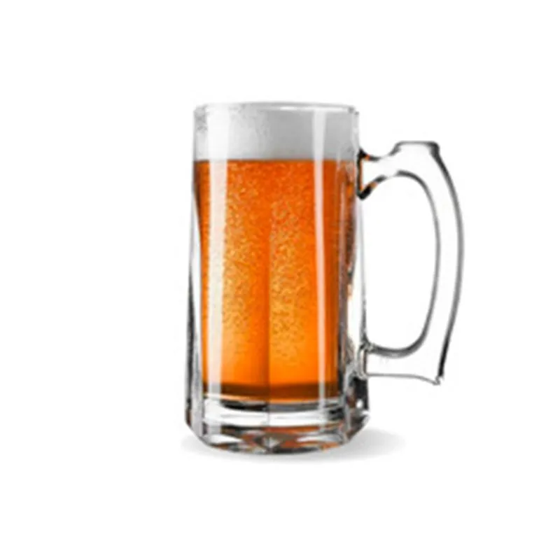 Caneca De Vidro Grosso Para Chopp Cerveja Suco Modelo Oslo 360ml Resistente Pesada Congela