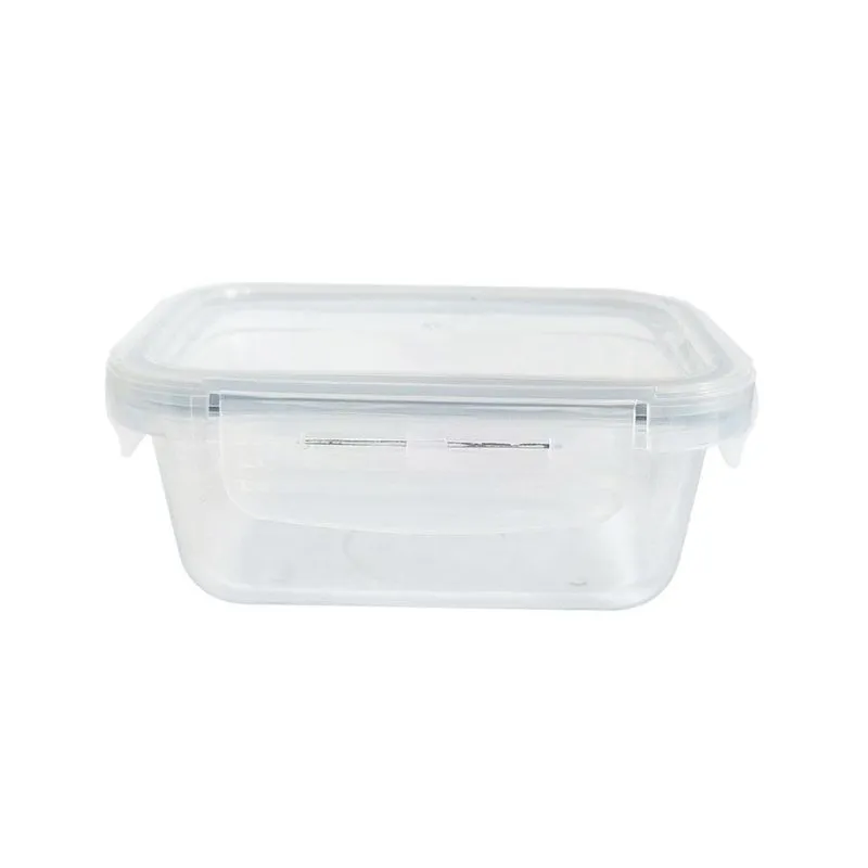 Pote Alimentos Hermético Marmita Vidro Fit 350Ml Borracha